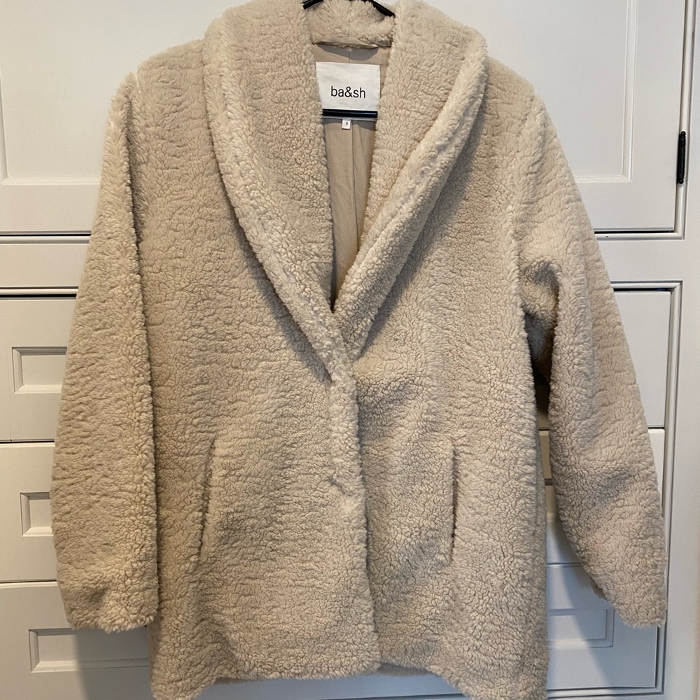 Ba&sh Paris Sherpa coat size XS